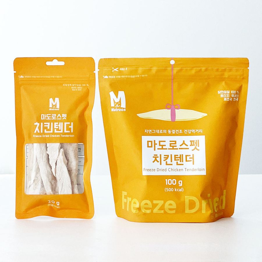 마도로스펫 치킨텐더 대용량 100g/동결건조 간식